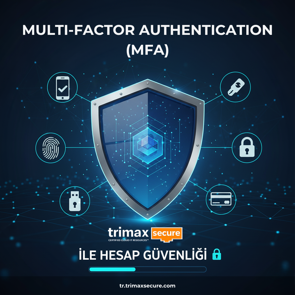 Multi-Factor Authentication (MFA) ile hesap güvenliğini artırın. TrimaxSecure olarak MFA, kimlik doğrulama ve veri koruma çözümleri sunuyoruz.