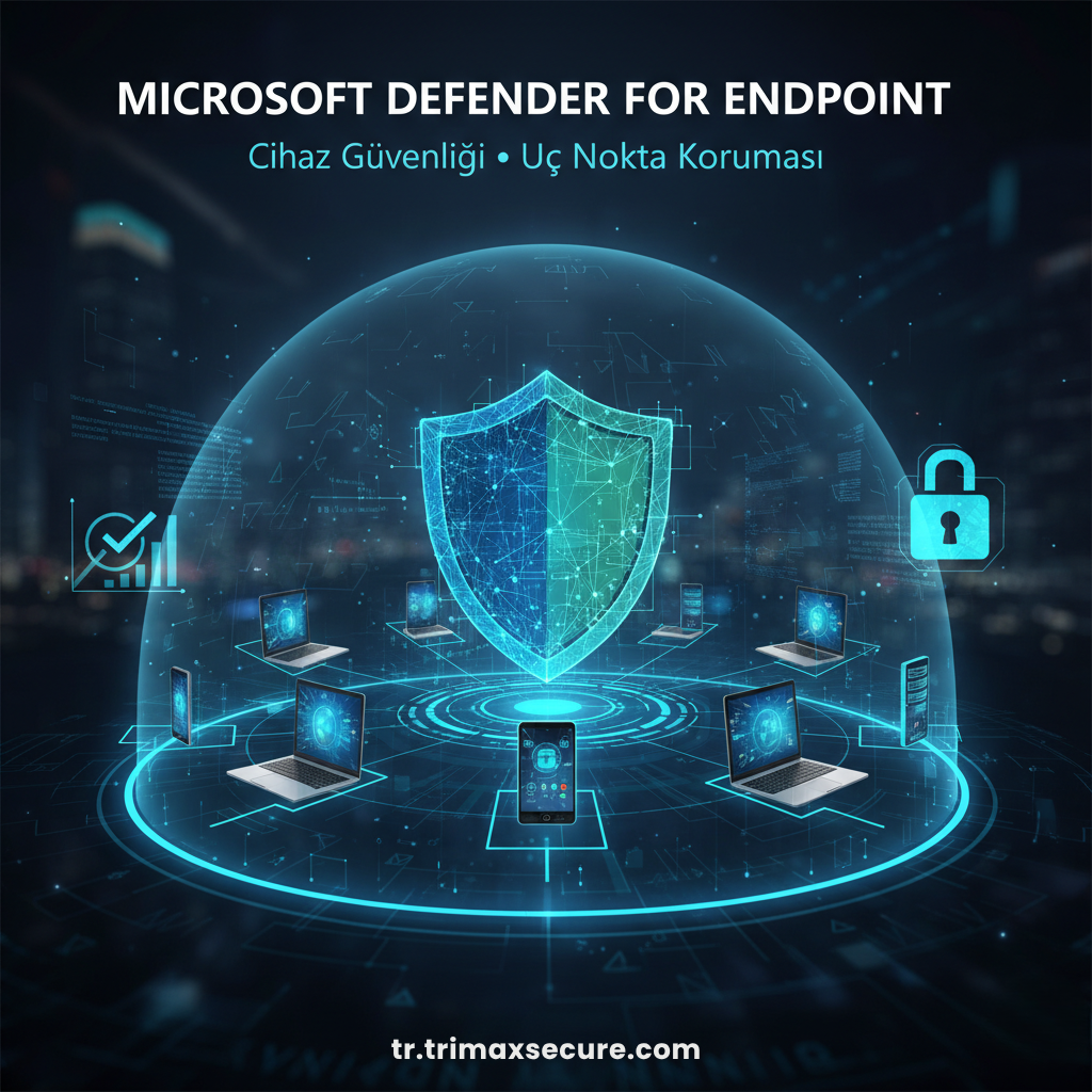Microsoft Defender for Endpoint çözümüyle cihaz güvenliği ve uç nokta koruması. Bilgisayar, tablet ve mobil cihazları koruyan gelişmiş Microsoft güvenlik altyapısı.